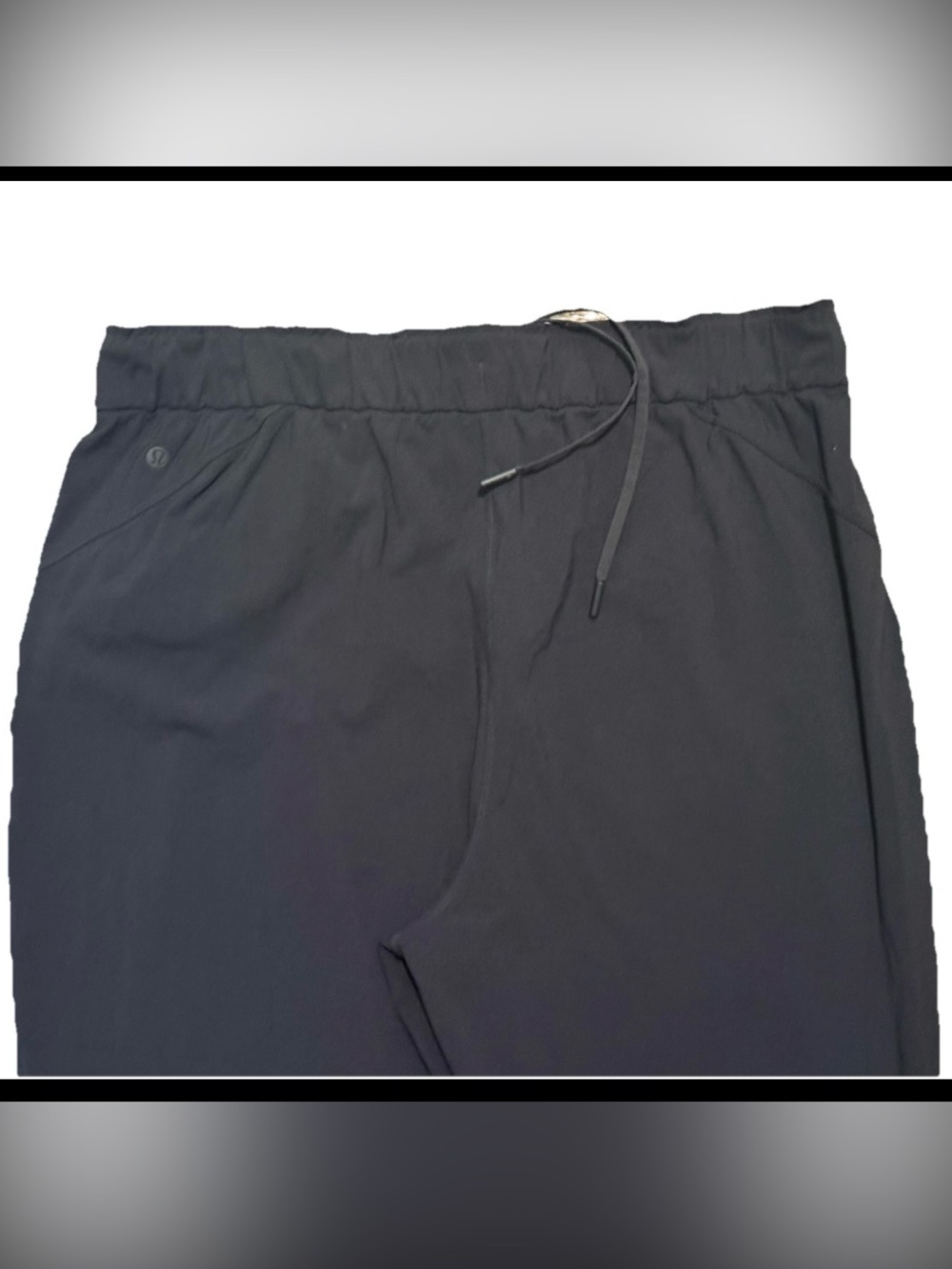 Lululemon On The Fly Jogger 14 Black Travel Woven Lightweight Drawstring Pants